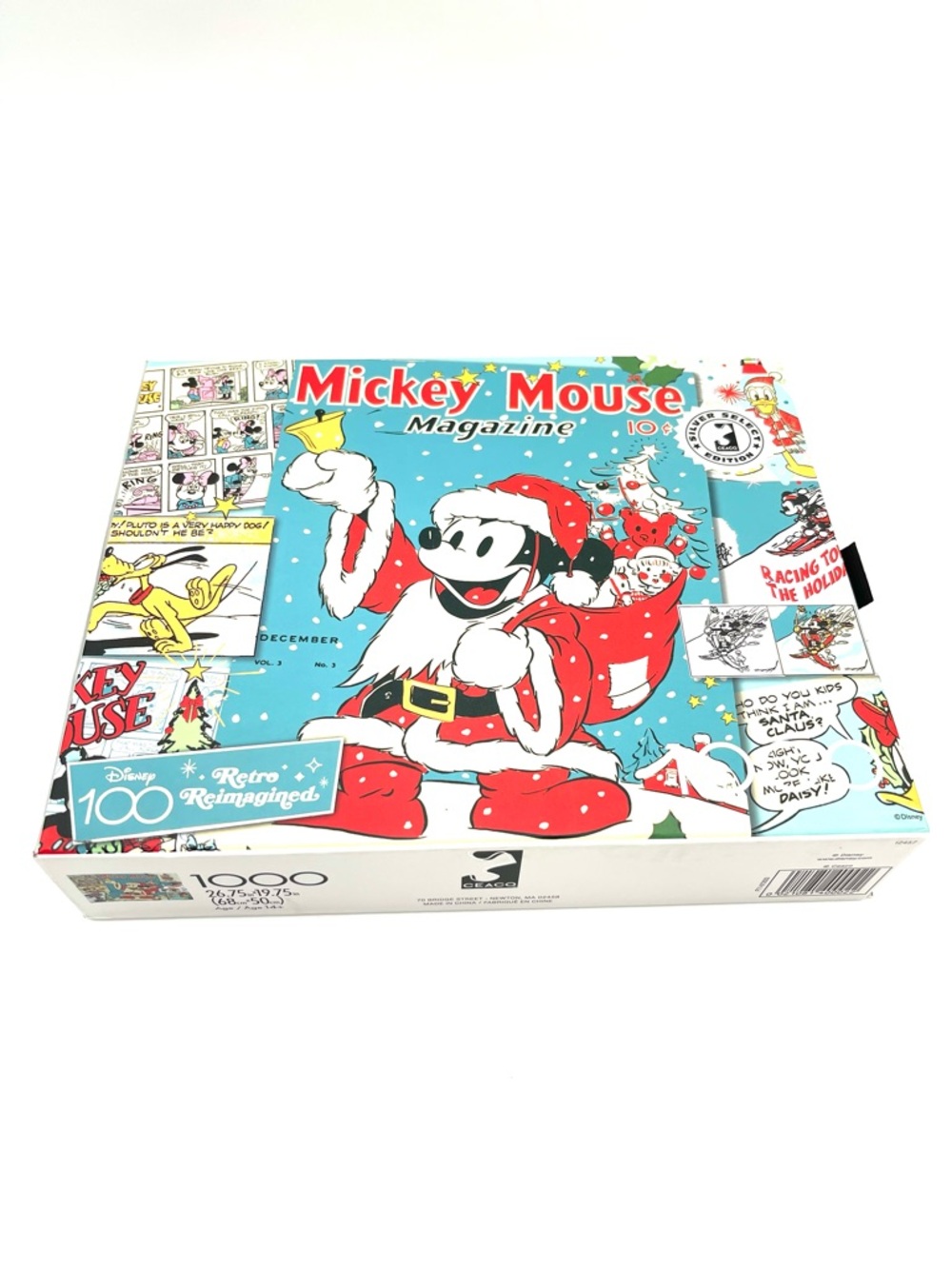 Disney 100 Mickey Mouse Santa Puzzle Box - 1000 pieces Ceaco